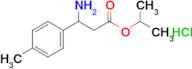 Propan-2-yl 3-amino-3-(4-methylphenyl)propanoate hydrochloride