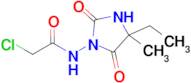 2-Chloro-n-(4-ethyl-4-methyl-2,5-dioxoimidazolidin-1-yl)acetamide