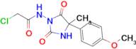 2-Chloro-n-[4-(4-methoxyphenyl)-4-methyl-2,5-dioxoimidazolidin-1-yl]acetamide