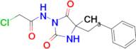 2-Chloro-n-[4-methyl-2,5-dioxo-4-(2-phenylethyl)imidazolidin-1-yl]acetamide