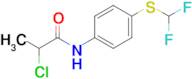 2-Chloro-n-{4-[(difluoromethyl)sulfanyl]phenyl}propanamide