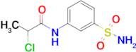 2-Chloro-n-(3-sulfamoylphenyl)propanamide