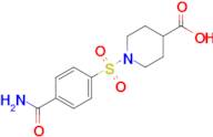 1-(4-Carbamoylbenzenesulfonyl)piperidine-4-carboxylic acid