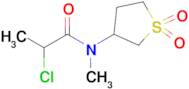 2-Chloro-n-(1,1-dioxo-1lambda6-thiolan-3-yl)-n-methylpropanamide