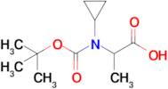 2-{[(tert-butoxy)carbonyl](cyclopropyl)amino}propanoic acid