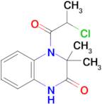 4-(2-Chloropropanoyl)-3,3-dimethyl-1,2,3,4-tetrahydroquinoxalin-2-one