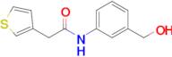 n-[3-(hydroxymethyl)phenyl]-2-(thiophen-3-yl)acetamide