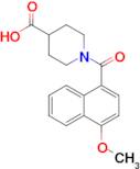 1-(4-Methoxynaphthalene-1-carbonyl)piperidine-4-carboxylic acid