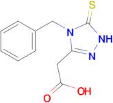 2-(4-benzyl-5-sulfanylidene-4,5-dihydro-1H-1,2,4-triazol-3-yl)acetic acid