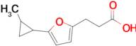 3-[5-(2-methylcyclopropyl)furan-2-yl]propanoic acid