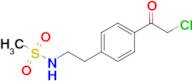 n-{2-[4-(2-chloroacetyl)phenyl]ethyl}methanesulfonamide