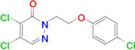 4,5-Dichloro-2-[2-(4-chlorophenoxy)ethyl]-2,3-dihydropyridazin-3-one