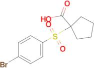 1-(4-Bromobenzenesulfonyl)cyclopentane-1-carboxylic acid