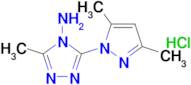 3-(3,5-dimethyl-1H-pyrazol-1-yl)-5-methyl-4H-1,2,4-triazol-4-amine hydrochloride