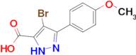 4-bromo-3-(4-methoxyphenyl)-1h-pyraZole-5-carboxylic acid