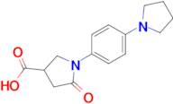 5-Oxo-1-[4-(pyrrolidin-1-yl)phenyl]pyrrolidine-3-carboxylic acid