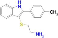 2-{[2-(4-methylphenyl)-1h-indol-3-yl]sulfanyl}ethan-1-amine