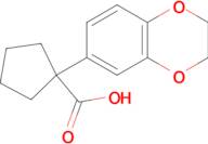 1-(2,3-Dihydro-1,4-benzodioxin-6-yl)cyclopentane-1-carboxylic acid