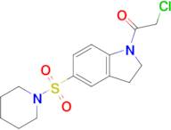 2-Chloro-1-[5-(piperidine-1-sulfonyl)-2,3-dihydro-1h-indol-1-yl]ethan-1-one