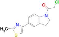 2-Chloro-1-[5-(2-methyl-1,3-thiazol-4-yl)-2,3-dihydro-1h-indol-1-yl]ethan-1-one