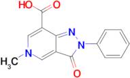 5-Methyl-3-oxo-2-phenyl-2h,3h,5h-pyrazolo[4,3-c]pyridine-7-carboxylic acid