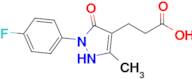 3-[2-(4-fluorophenyl)-5-methyl-3-oxo-2,3-dihydro-1h-pyrazol-4-yl]propanoic acid