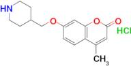 4-Methyl-7-[(piperidin-4-yl)methoxy]-2h-chromen-2-one hydrochloride