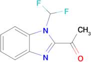 1-[1-(difluoromethyl)-1h-1,3-benzodiazol-2-yl]ethan-1-one