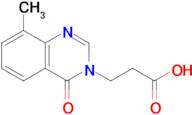 3-(8-Methyl-4-oxo-3,4-dihydroquinazolin-3-yl)propanoic acid
