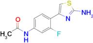 n-[4-(2-amino-1,3-thiazol-4-yl)-3-fluorophenyl]acetamide