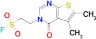 2-{5,6-dimethyl-4-oxo-3h,4h-thieno[2,3-d]pyrimidin-3-yl}ethane-1-sulfonyl fluoride