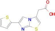 2-[6-(thiophen-2-yl)imidazo[2,1-b][1,3]thiazol-3-yl]acetic acid