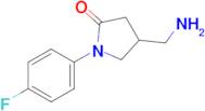 4-(Aminomethyl)-1-(4-fluorophenyl)pyrrolidin-2-one