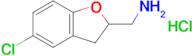 1-(5-Chloro-2,3-dihydro-1-benzofuran-2-yl)methanamine hydrochloride