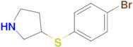 3-[(4-bromophenyl)sulfanyl]pyrrolidine