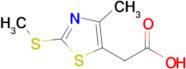 2-[4-methyl-2-(methylsulfanyl)-1,3-thiazol-5-yl]acetic acid