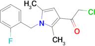 2-Chloro-1-{1-[(2-fluorophenyl)methyl]-2,5-dimethyl-1h-pyrrol-3-yl}ethan-1-one