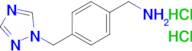 [4-(1h-1,2,4-triazol-1-ylmethyl)phenyl]methanamine dihydrochloride