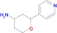 2-(Pyridin-4-yl)oxan-4-amine