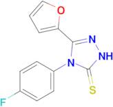 4-(4-fluorophenyl)-3-(furan-2-yl)-4,5-dihydro-1H-1,2,4-triazole-5-thione