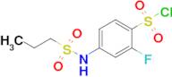 2-Fluoro-4-(propane-1-sulfonamido)benzene-1-sulfonyl chloride