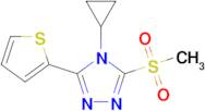 4-Cyclopropyl-3-methanesulfonyl-5-(thiophen-2-yl)-4h-1,2,4-triazole