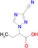 2-(3-Cyano-1h-1,2,4-triazol-1-yl)butanoic acid