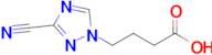 4-(3-Cyano-1h-1,2,4-triazol-1-yl)butanoic acid