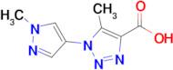 5-Methyl-1-(1-methyl-1h-pyrazol-4-yl)-1h-1,2,3-triazole-4-carboxylic acid