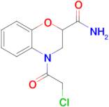 4-(2-Chloroacetyl)-3,4-dihydro-2h-1,4-benzoxazine-2-carboxamide