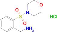 [2-(morpholine-4-sulfonyl)phenyl]methanamine hydrochloride