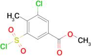 Methyl 3-chloro-5-(chlorosulfonyl)-4-methylbenzoate