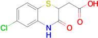 2-(6-Chloro-3-oxo-3,4-dihydro-2h-1,4-benzothiazin-2-yl)acetic acid