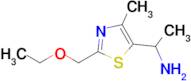 1-[2-(ethoxymethyl)-4-methyl-1,3-thiazol-5-yl]ethan-1-amine